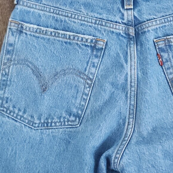 Levi's Sky Blue Straight Leg Denim Pants - Picture 11 of 11